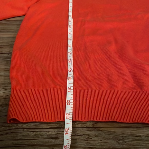 BANANA REPUBLIC, orange wavy neck sweater - Picture 5 of 7